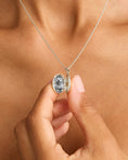 Load image into Gallery viewer, Exquisite 0.10 TCW Round Lab Grown Diamond Floral Locket Pendant
