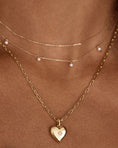 Load image into Gallery viewer, Radiant 0.05 TCW Round Lab-Grown Diamond Heart Pendant Necklace
