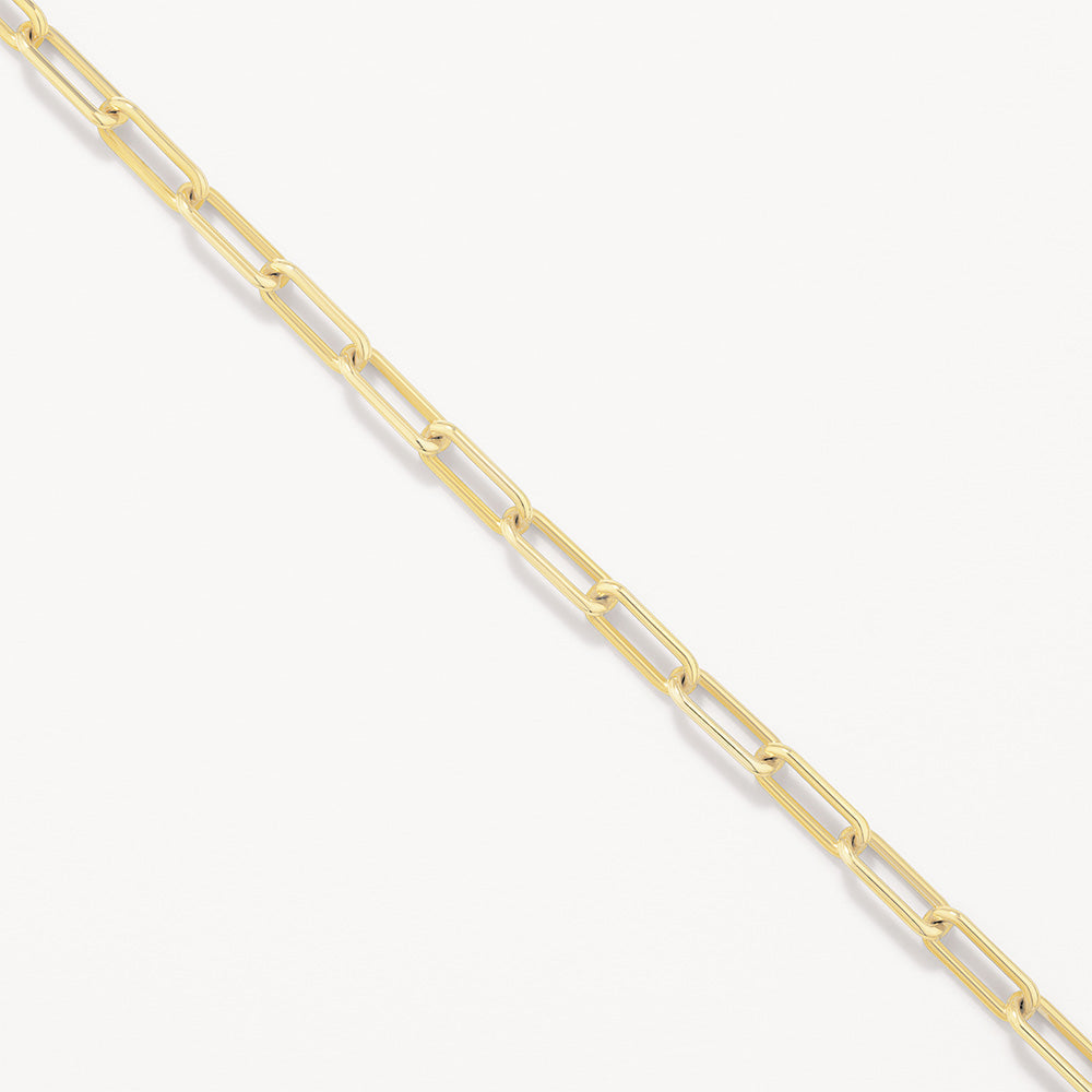 Elegant Gold Paperclip Chain Necklace