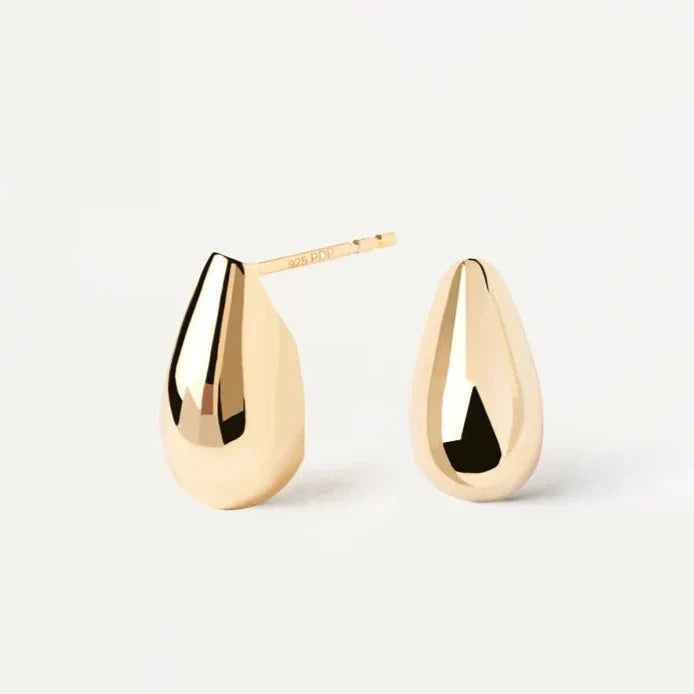 Teardrop Shaped Mini Stud Earrings 1