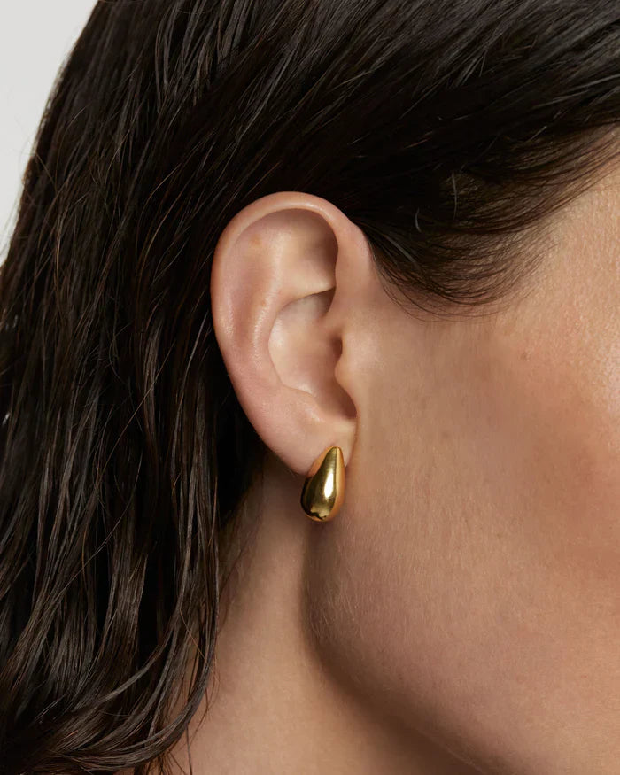 Teardrop Shaped Mini Stud Earrings 7