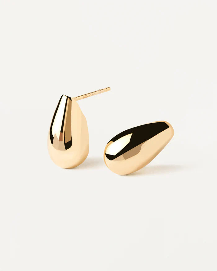 Teardrop Shaped Mini Stud Earrings 3