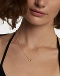 Load image into Gallery viewer, Radiant Lab Grown Round Diamond Solitaire Necklace in Gold
