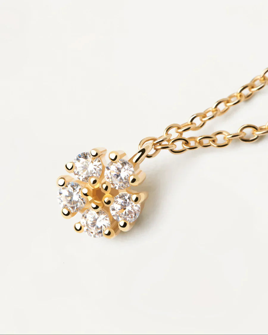 Elegant 0.1 TCW Round Lab Grown Diamond Cluster Pendant Necklace