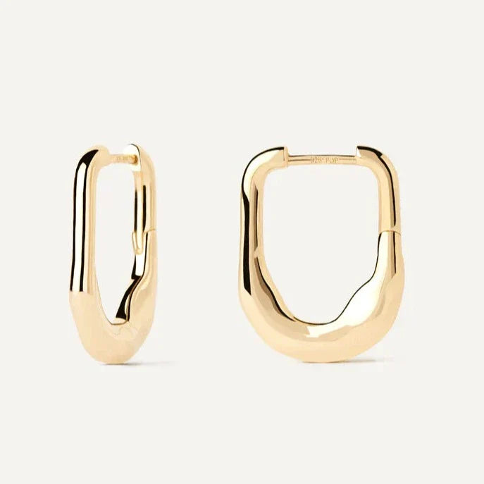 Square Shaped Hoop Earrings 1