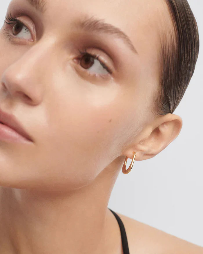 Square Shaped Hoop Earrings