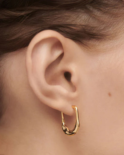 Square Shaped Hoop Earrings 3