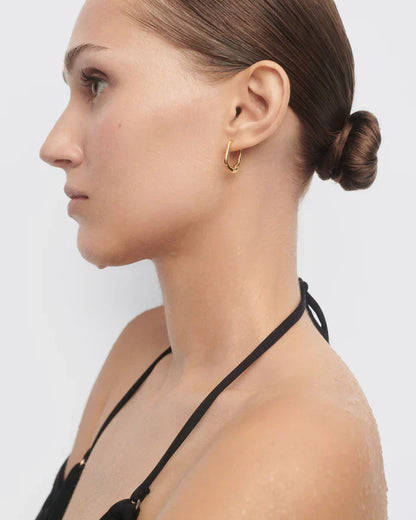 Square Shaped Hoop Earrings 4