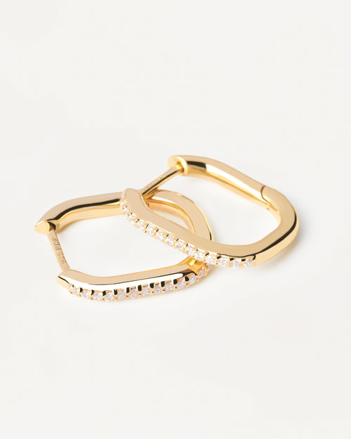 Elegant 0.10 TCW Lab Grown Diamond Spike Hoop Earrings 4