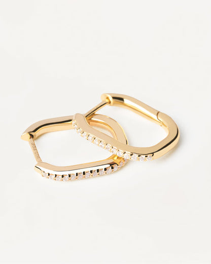 Elegant 0.10 TCW Lab Grown Diamond Spike Hoop Earrings 4