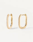 Load image into Gallery viewer, Elegant 0.10 TCW Lab Grown Diamond Spike Hoop Earrings
