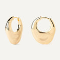 Load image into Gallery viewer, Golden Bold Bag-Inspired Hoop Earrings
