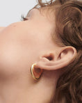 Load image into Gallery viewer, Golden Bold Bag-Inspired Hoop Earrings
