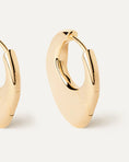 Load image into Gallery viewer, Golden Bold Bag-Inspired Hoop Earrings
