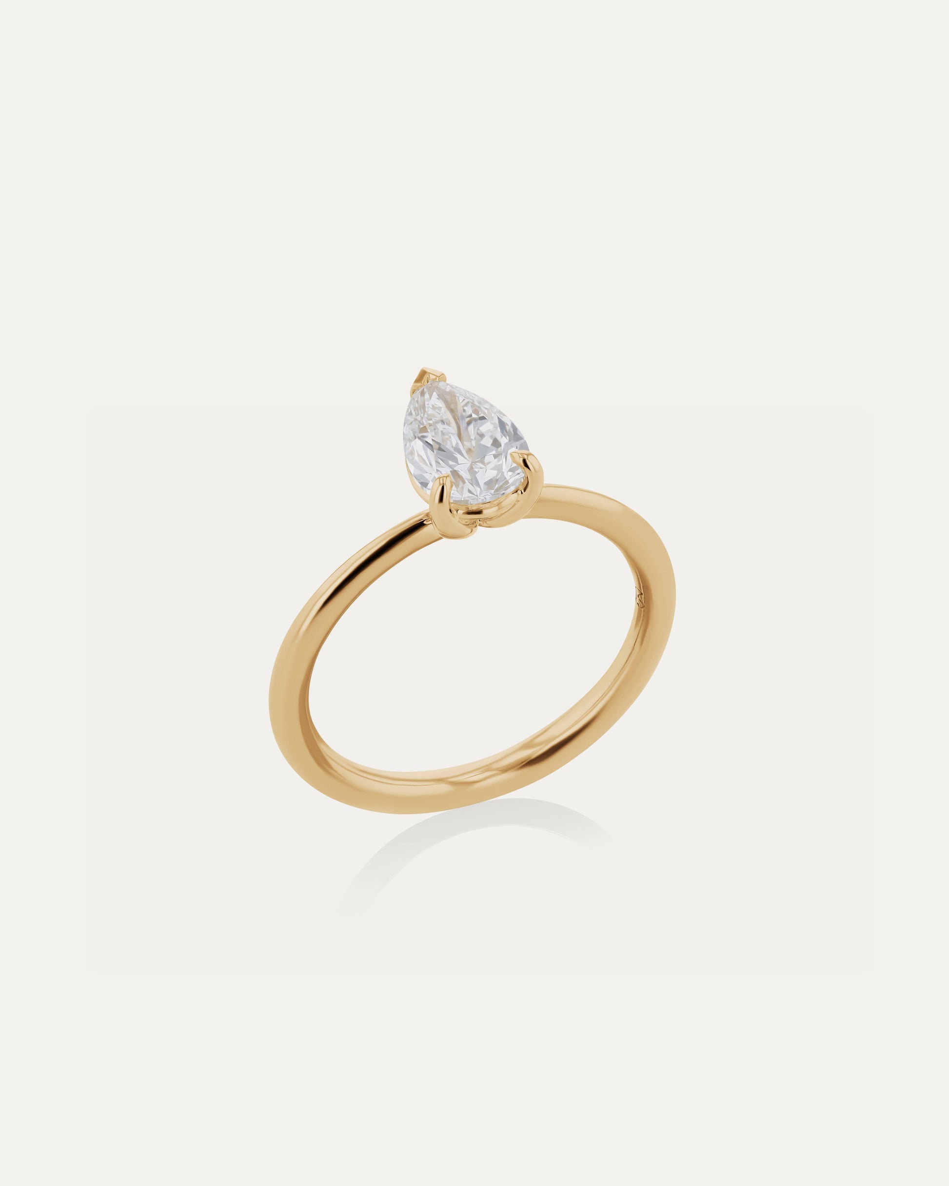 Solitaire-Oval Lab Grown Diamond Engagement Ring