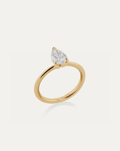 Solitaire-Oval Lab Grown Diamond Engagement Ring