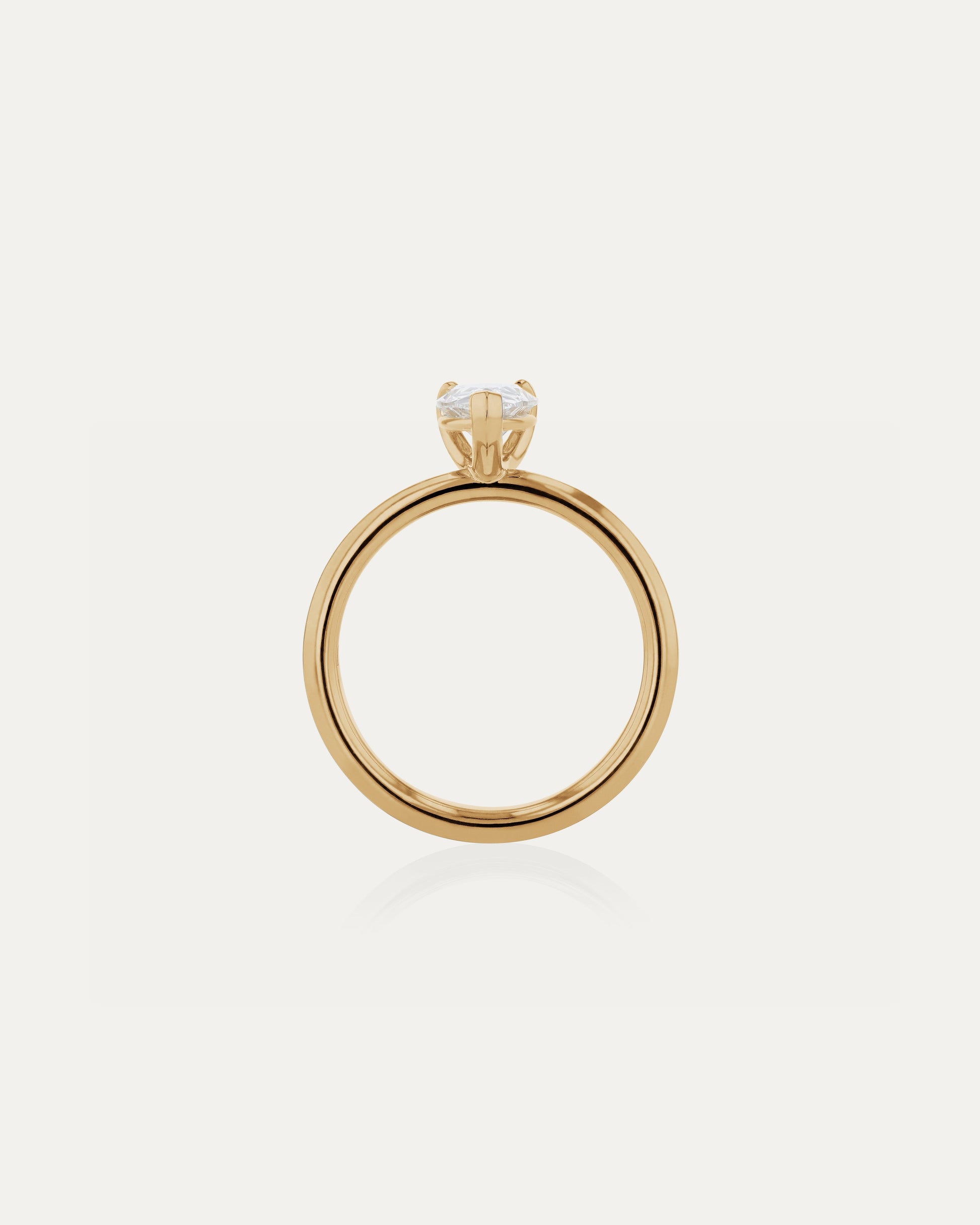 Solitaire-Oval Lab Grown Diamond Engagement Ring