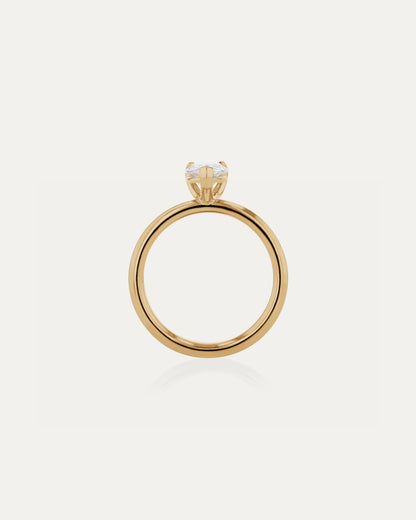 Solitaire-Oval Lab Grown Diamond Engagement Ring