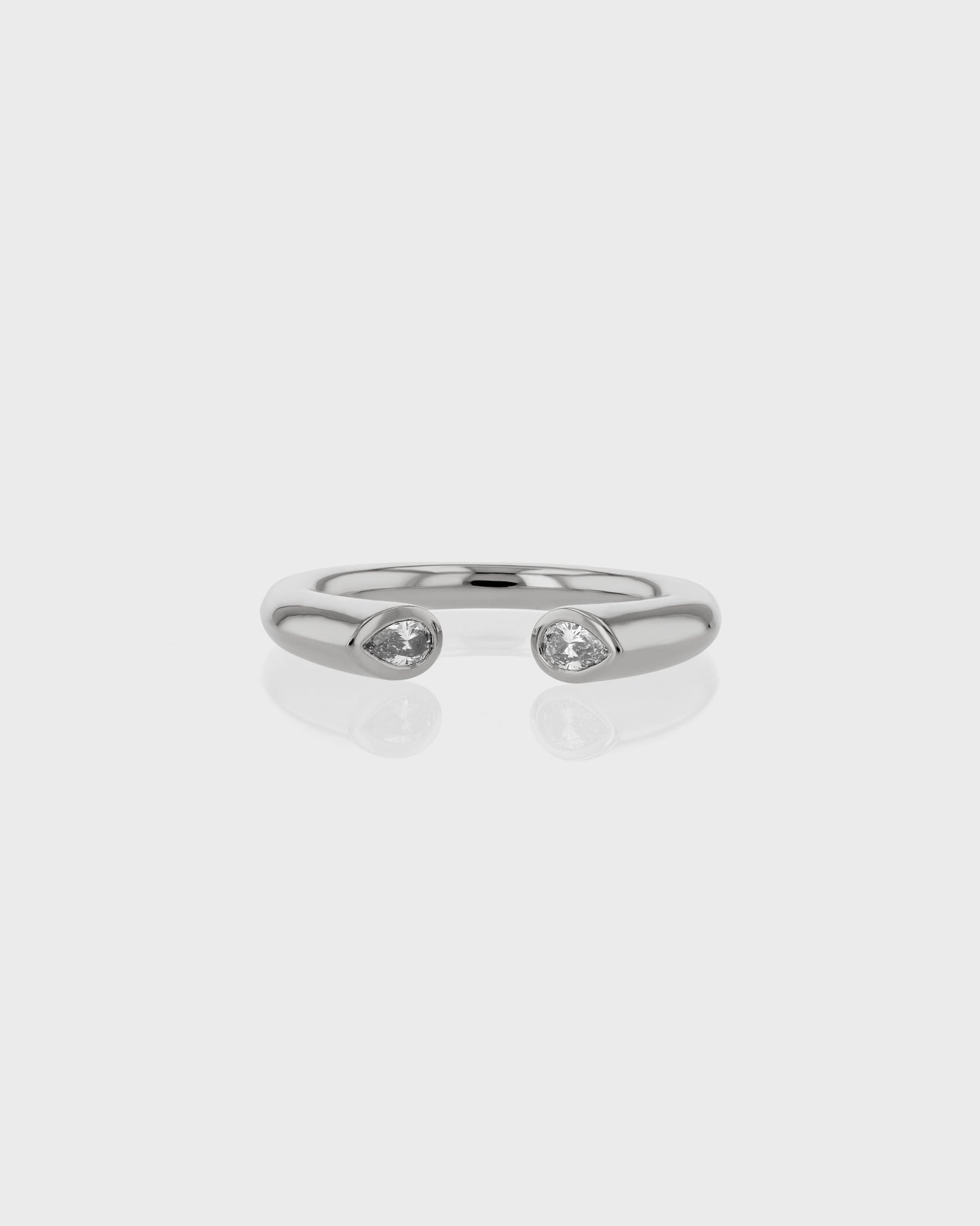 Elegant 0.20 TCW Lab Grown Diamond Open Band Ring 1