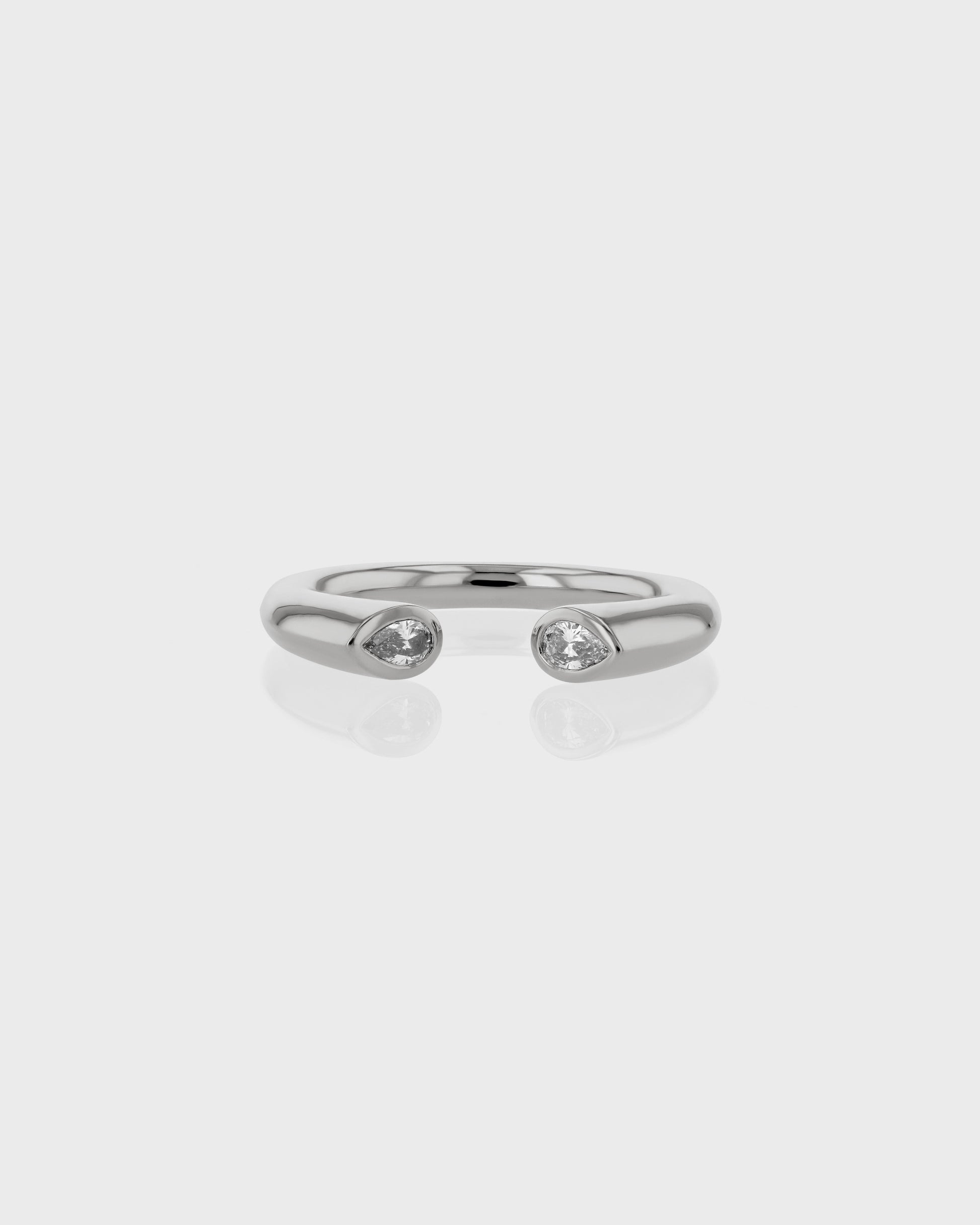 Elegant 0.20 TCW Lab Grown Diamond Open Band Ring 1