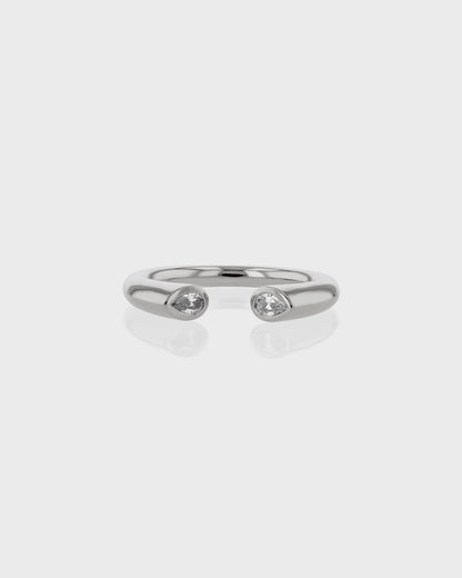 Elegant 0.20 TCW Lab Grown Diamond Open Band Ring 1