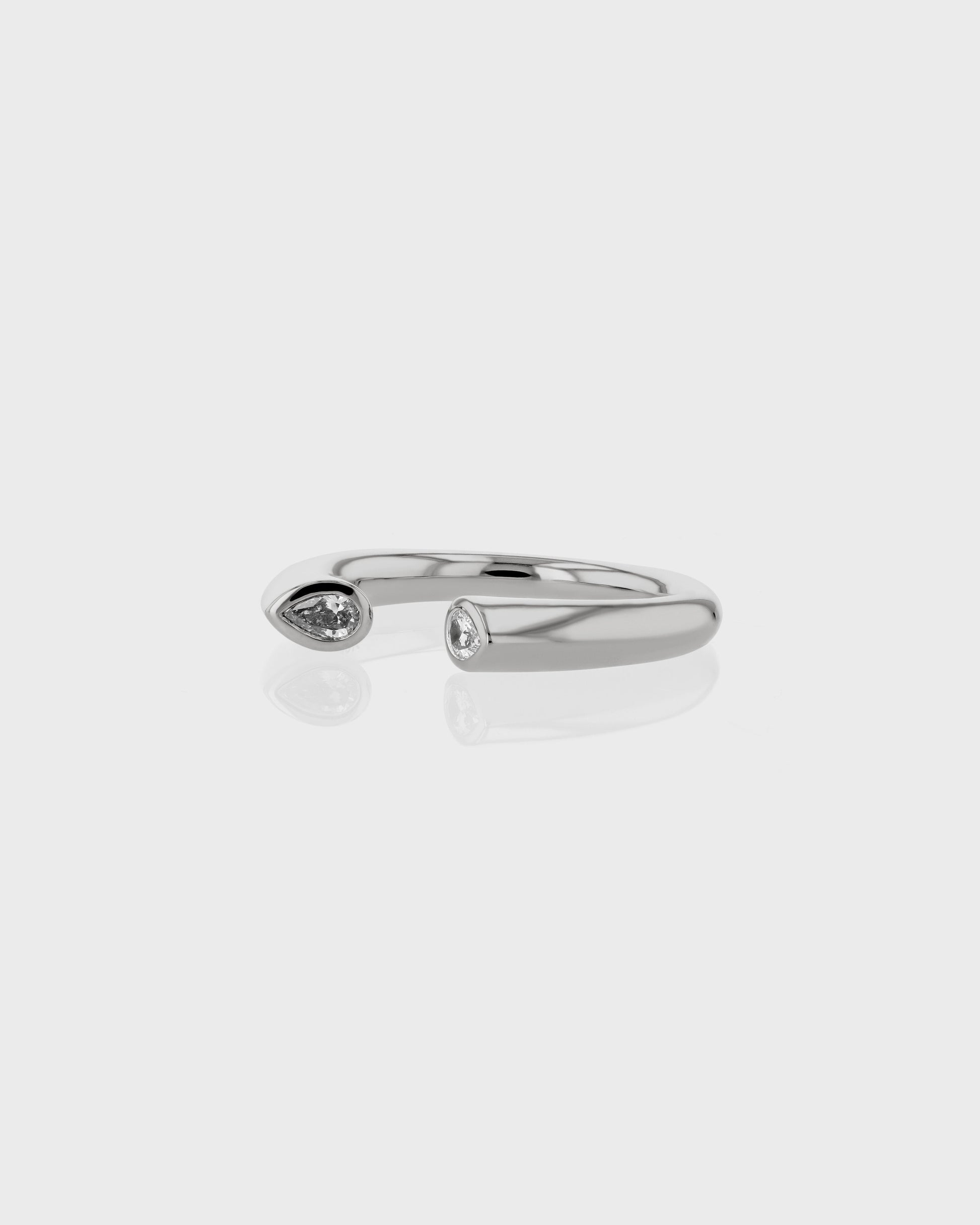 Elegant 0.20 TCW Lab Grown Diamond Open Band Ring 2