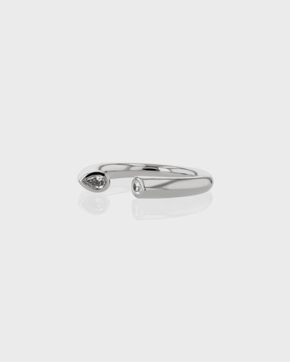 Elegant 0.20 TCW Lab Grown Diamond Open Band Ring 2