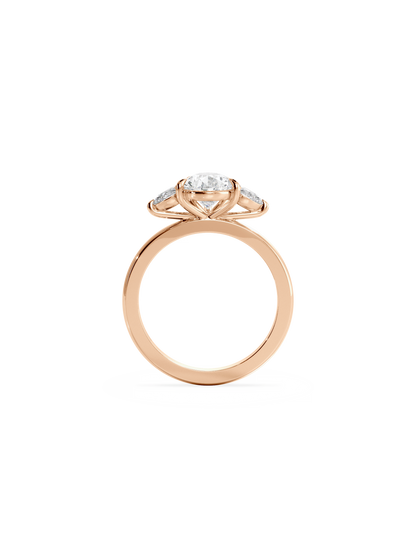 Solitaire-Oval Lab Grown Diamond Engagement Ring