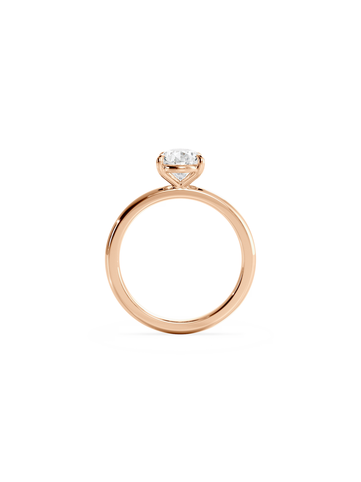 Solitaire-Oval Lab Grown Diamond Engagement Ring