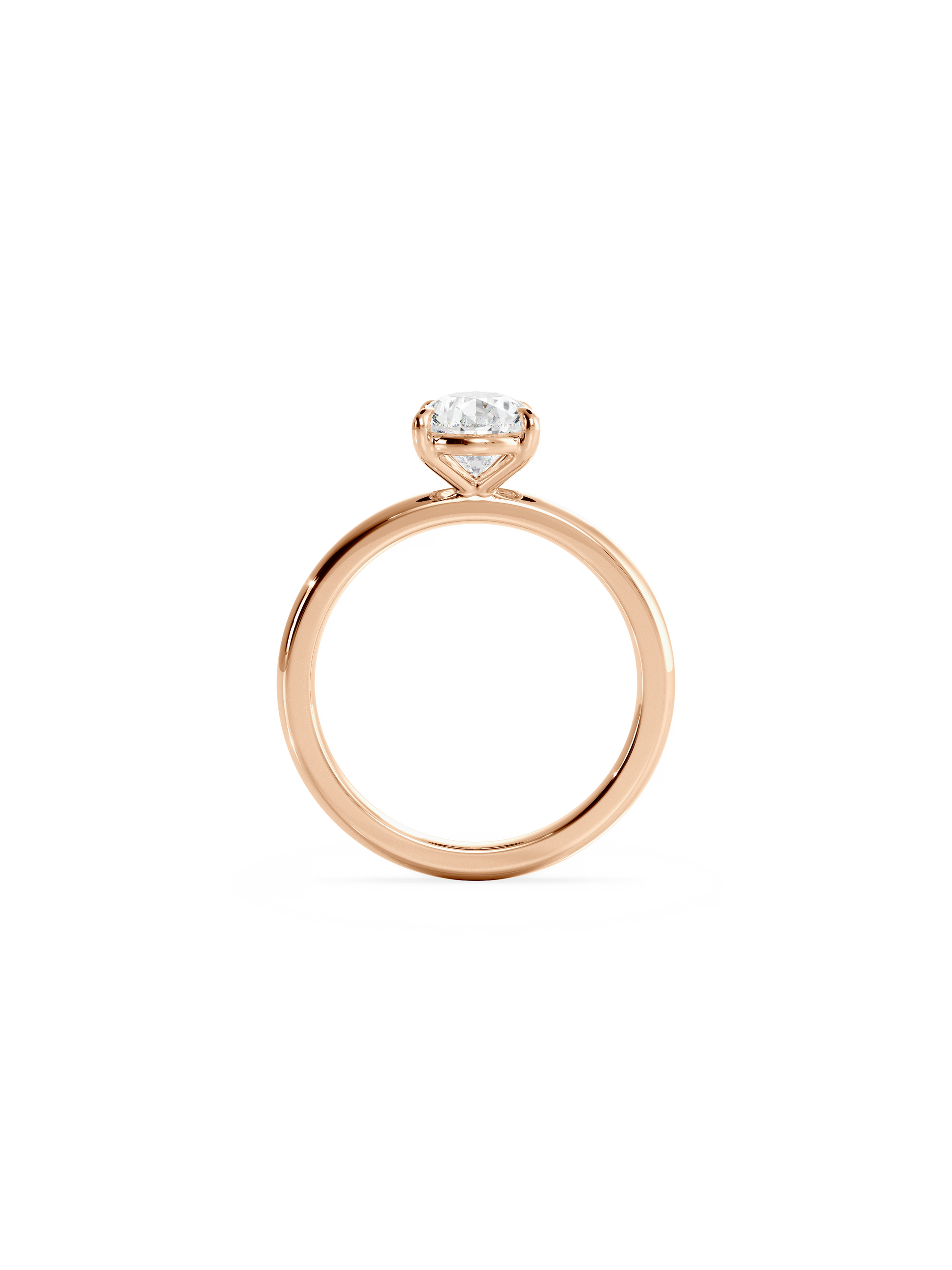 Solitaire-Oval Lab Grown Diamond Engagement Ring