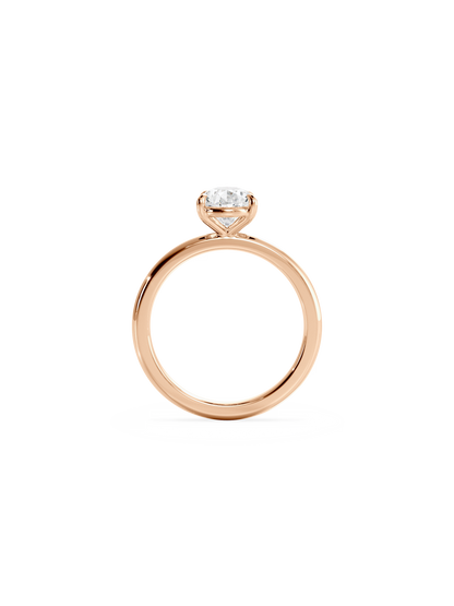 Solitaire-Oval Lab Grown Diamond Engagement Ring