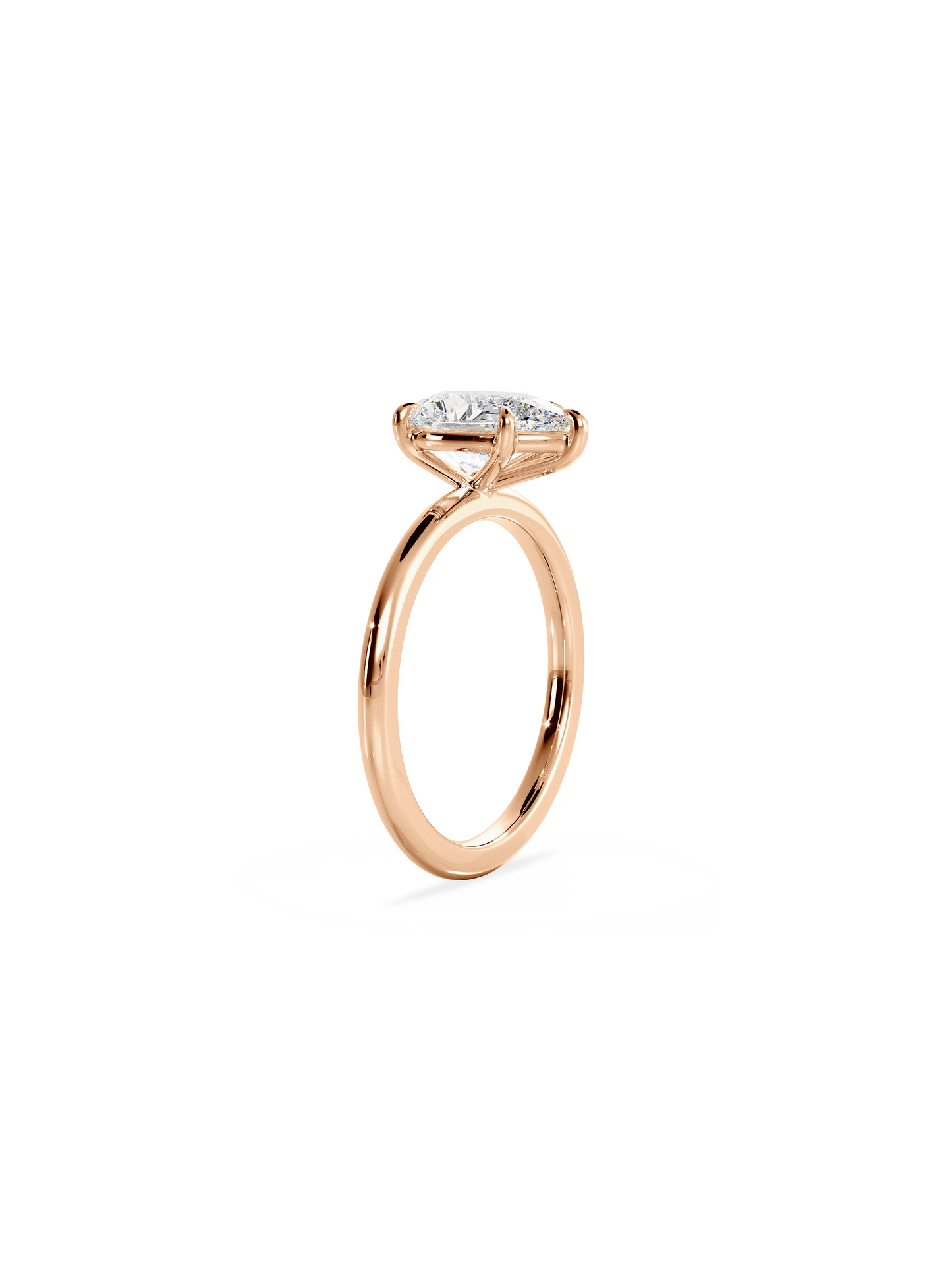 Solitaire-Oval Lab Grown Diamond Engagement Ring