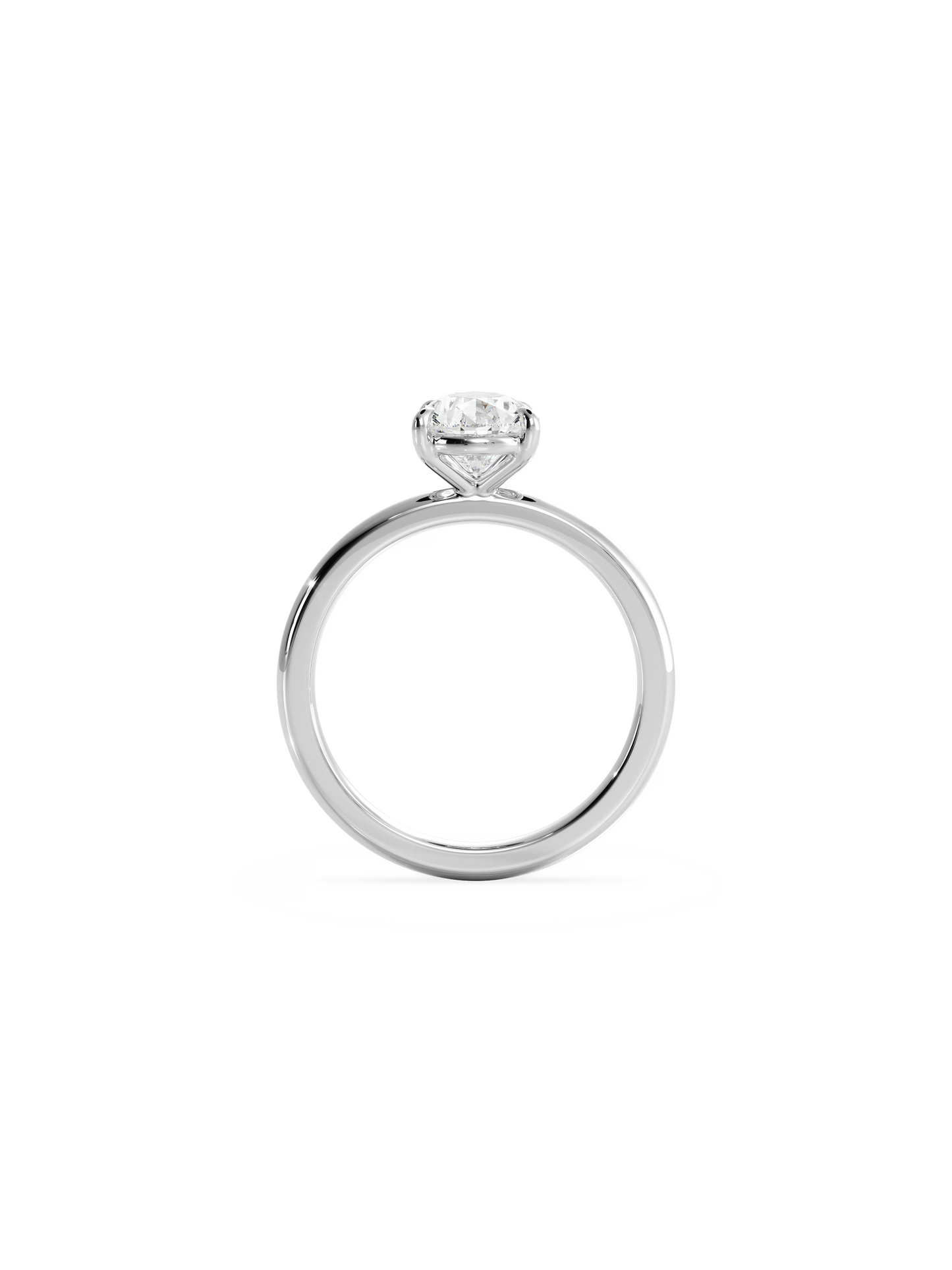Solitaire-Oval Lab Grown Diamond Engagement Ring