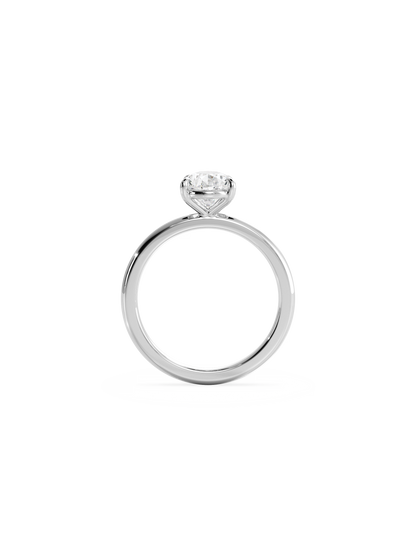 Solitaire-Oval Lab Grown Diamond Engagement Ring