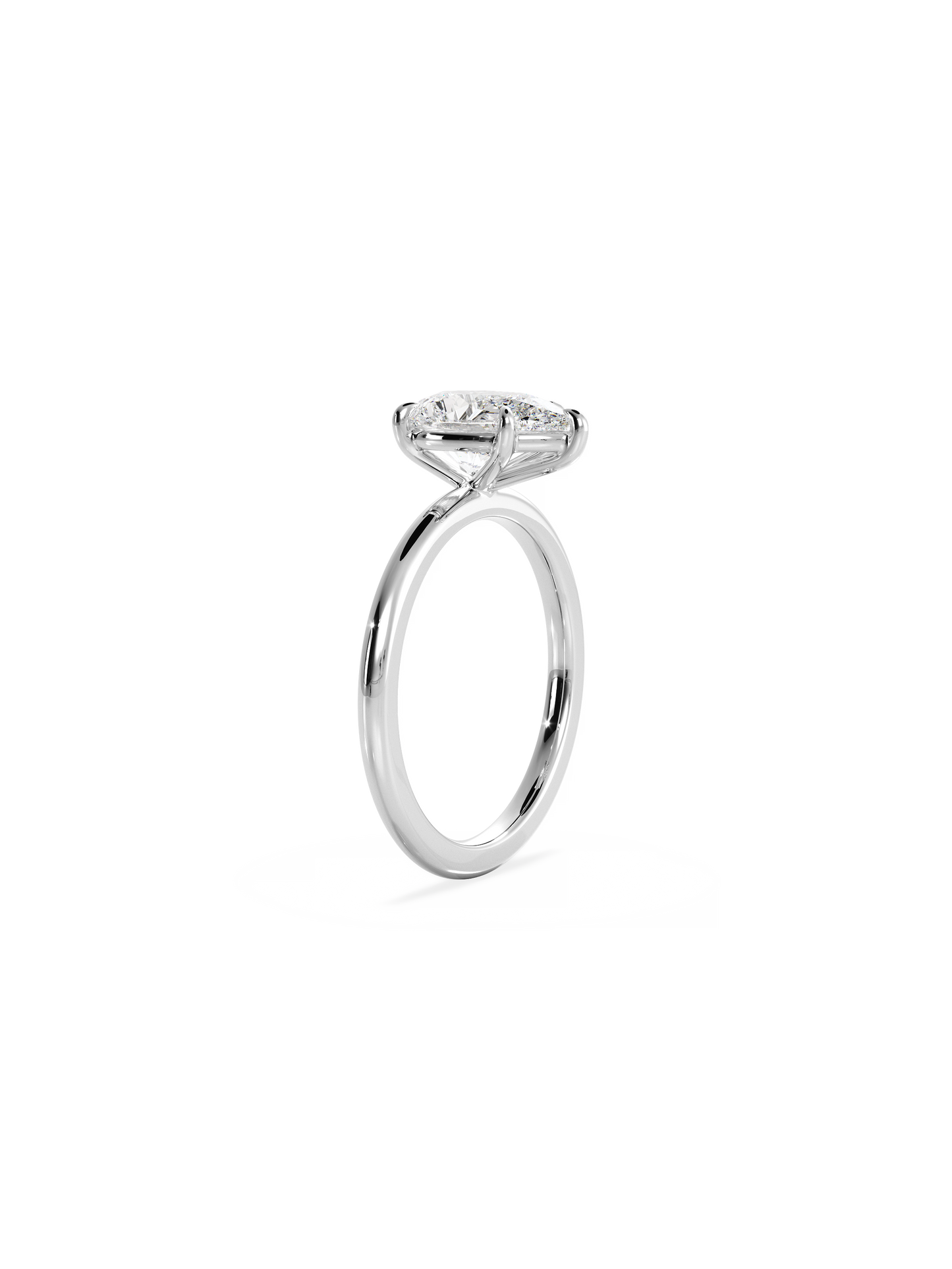 Solitaire-Oval Lab Grown Diamond Engagement Ring