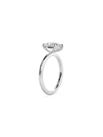 Solitaire-Oval Lab Grown Diamond Engagement Ring
