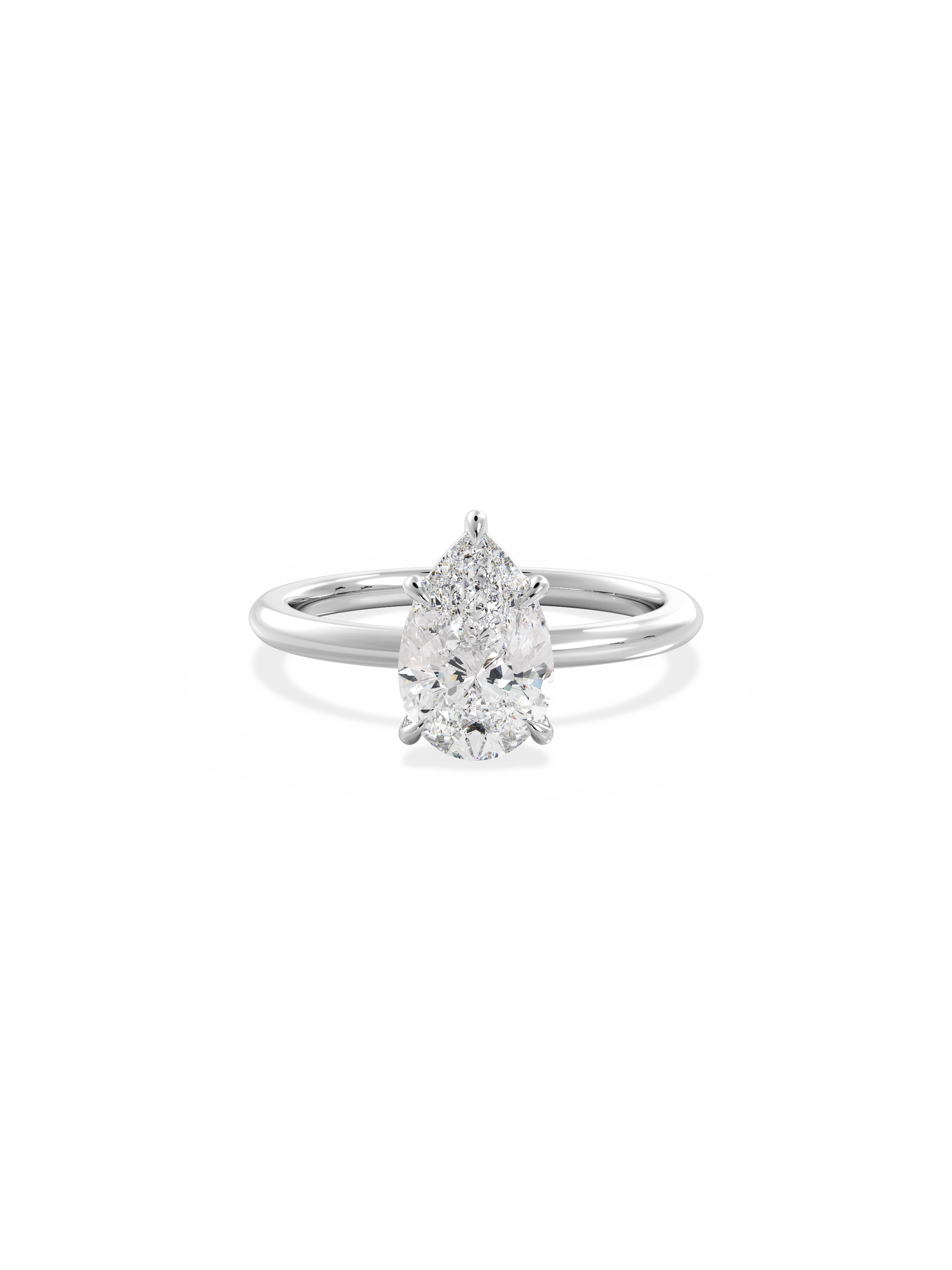 Solitaire-Oval Lab Grown Diamond Engagement Ring