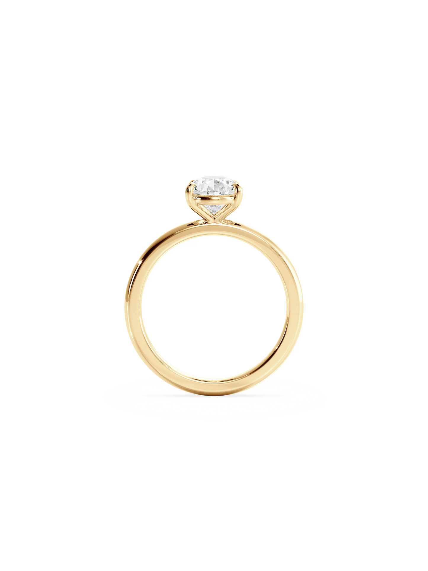Solitaire-Oval Lab Grown Diamond Engagement Ring