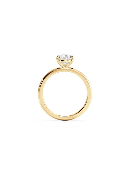 Solitaire-Oval Lab Grown Diamond Engagement Ring