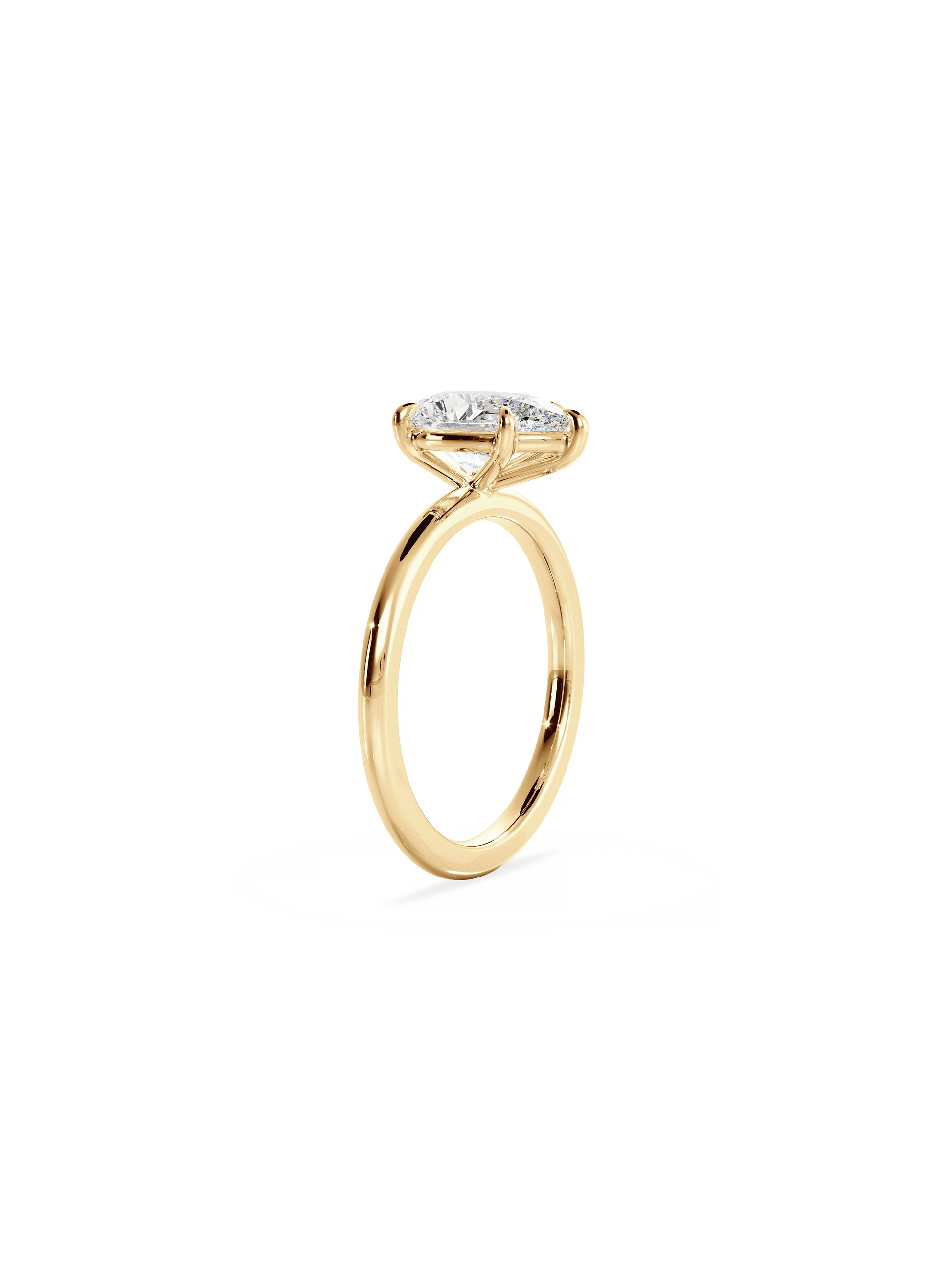 Solitaire-Oval Lab Grown Diamond Engagement Ring