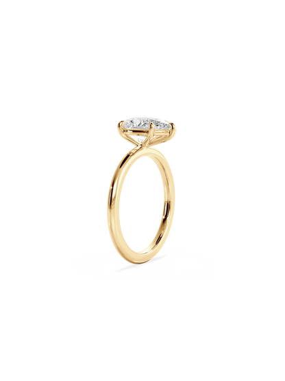 Solitaire-Oval Lab Grown Diamond Engagement Ring
