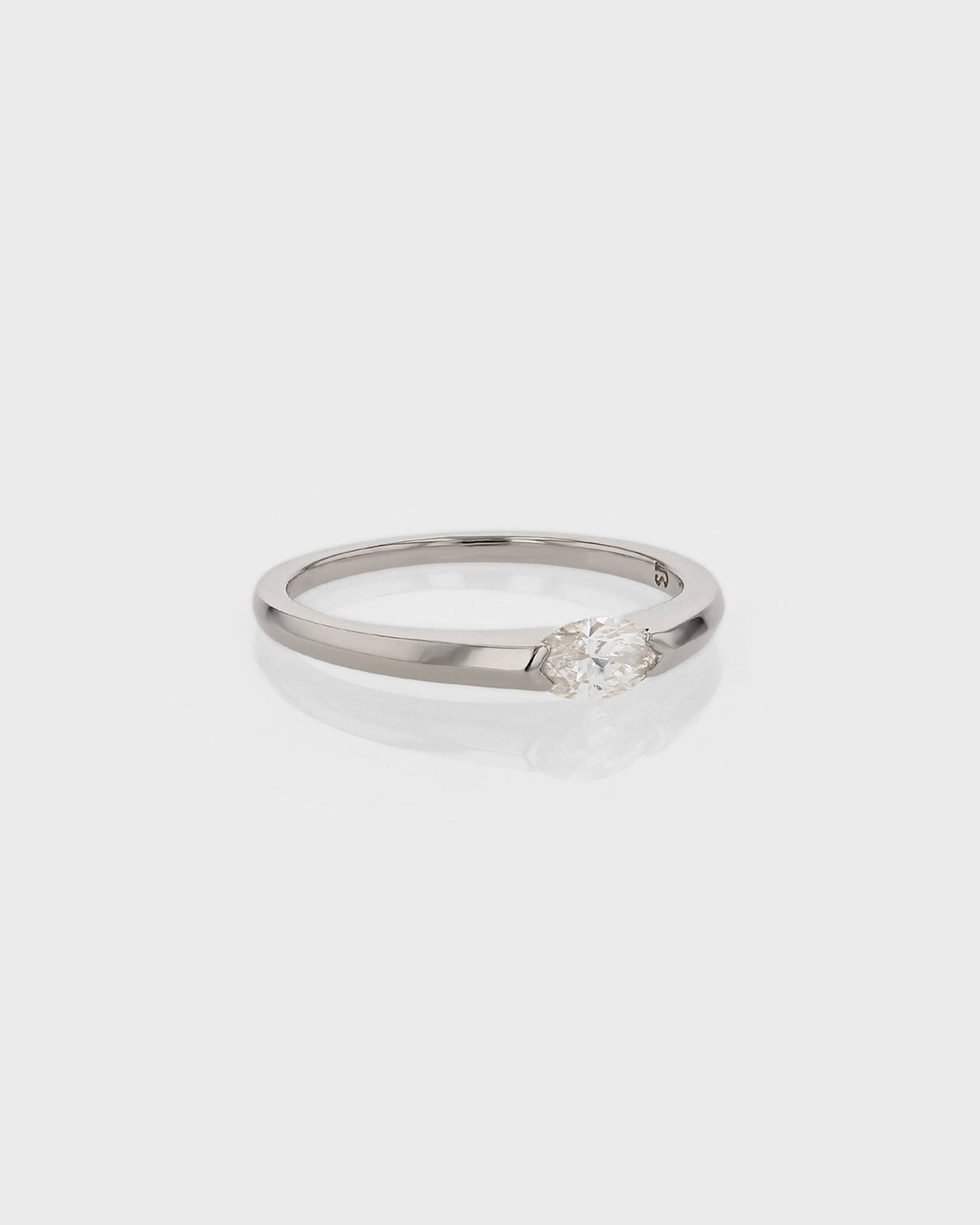 0.50 CT Marquise Lab Grown Diamond Solitaire Wedding Band 5