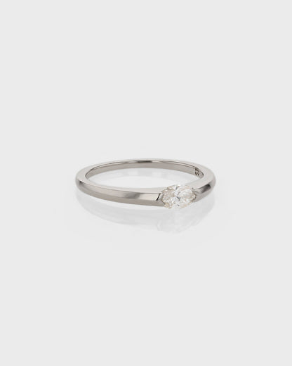 0.50 CT Marquise Lab Grown Diamond Solitaire Wedding Band 5