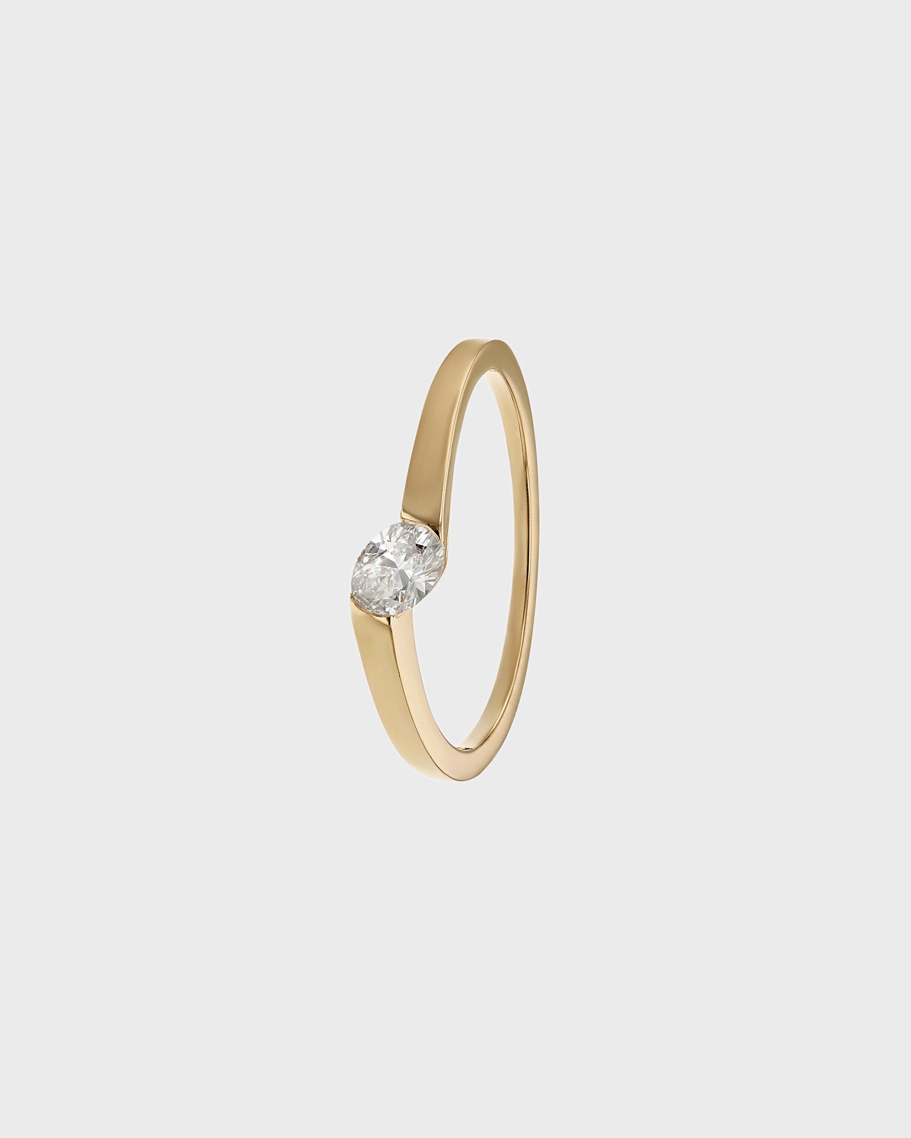 0.55 CT Oval Lab Grown Diamond Swirl Wedding Band 4