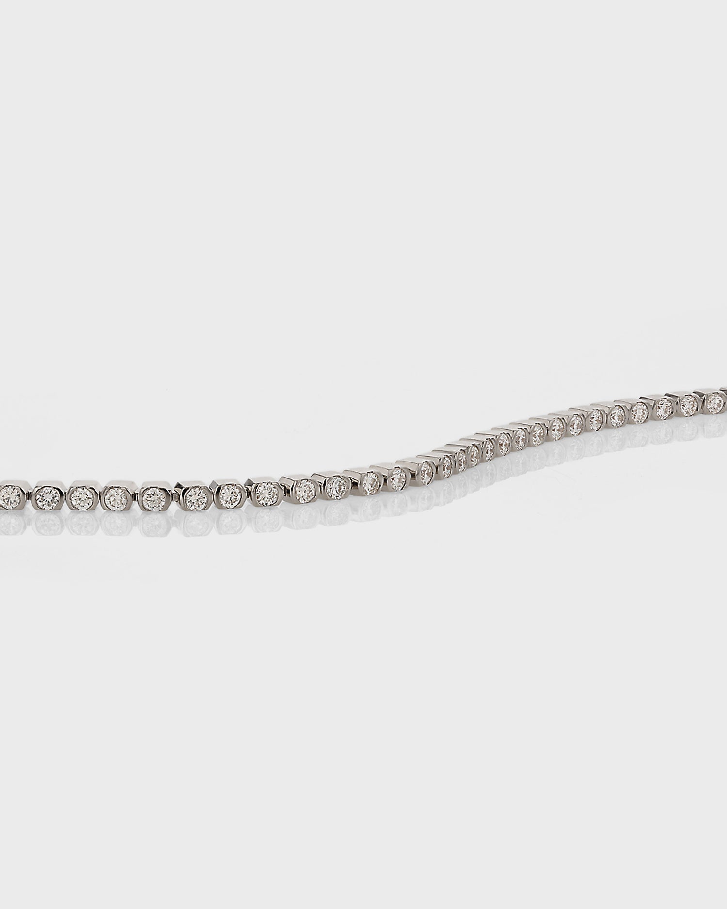 Exquisite 1 TCW Round Lab-Grown Diamond Tennis Bracelet