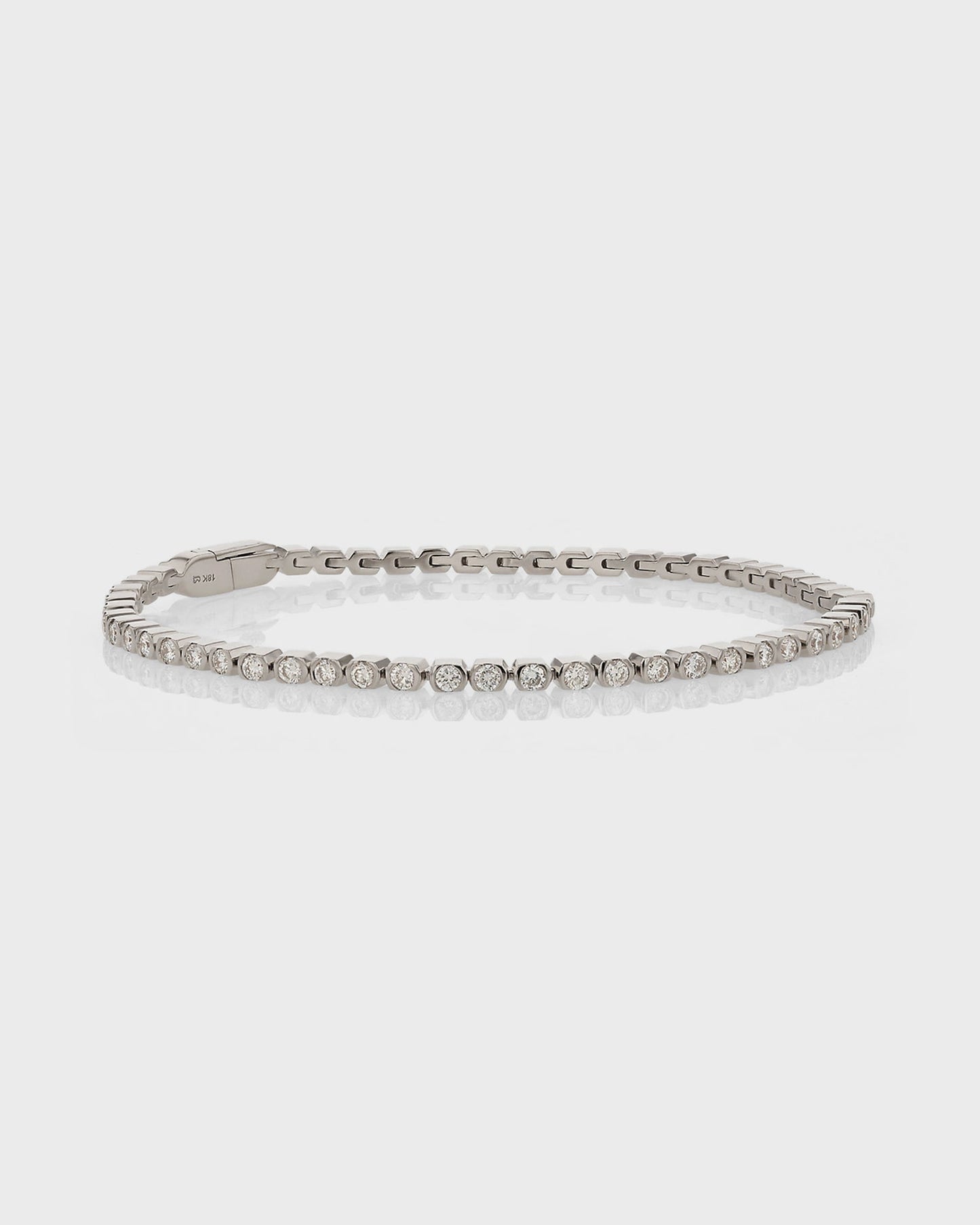 Exquisite 1 TCW Round Lab-Grown Diamond Tennis Bracelet 1
