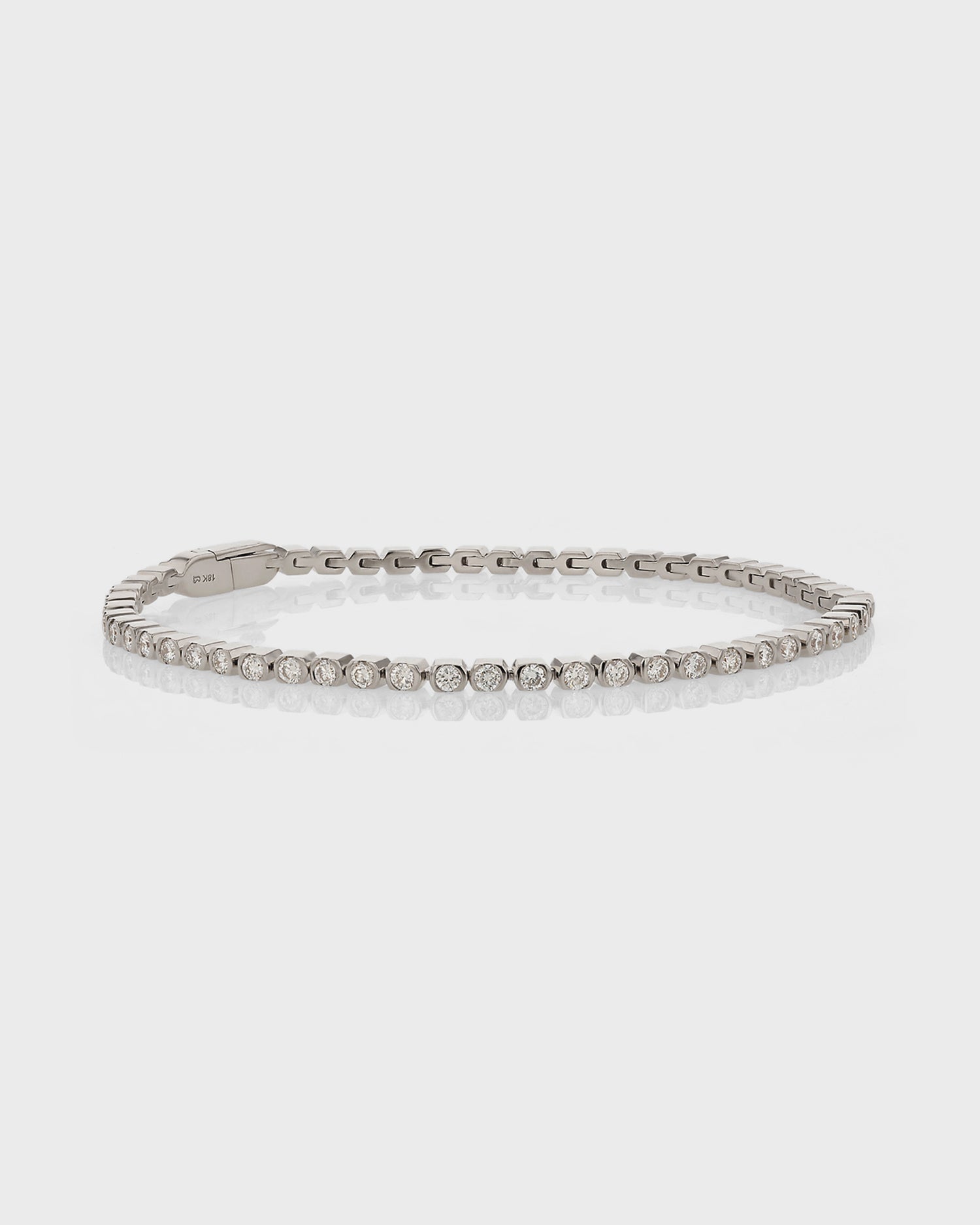 Exquisite 1 TCW Round Lab-Grown Diamond Tennis Bracelet 1