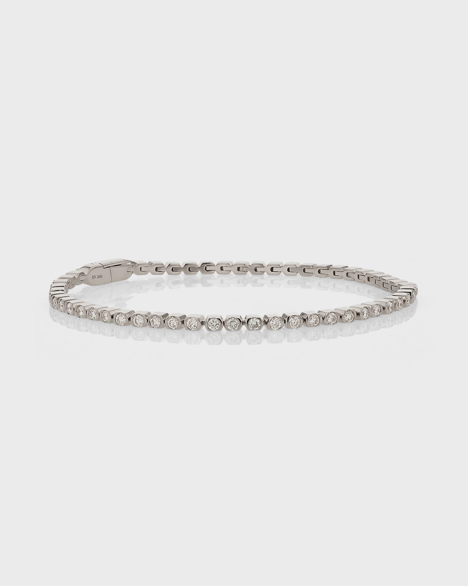 Exquisite 1 TCW Round Lab-Grown Diamond Tennis Bracelet