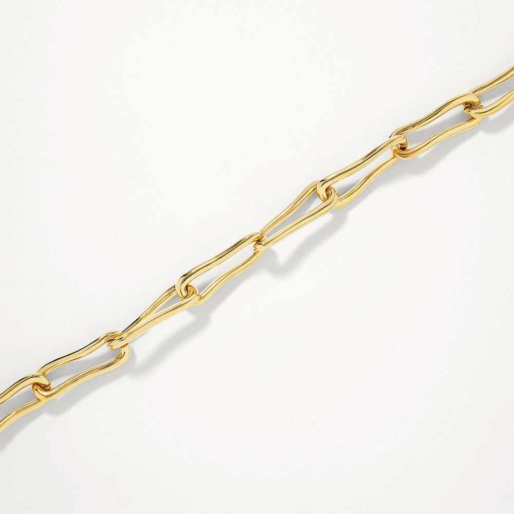 Pinched Paperclip Chain Bracelet 3