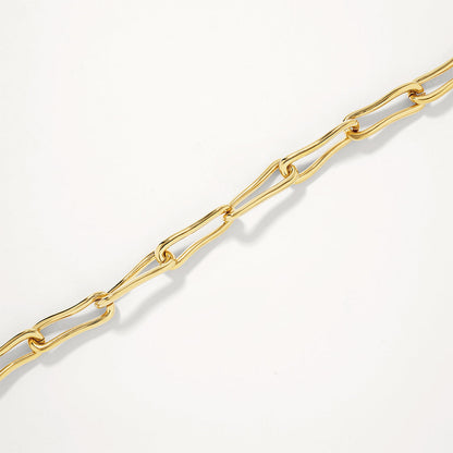 Pinched Paperclip Chain Bracelet 3